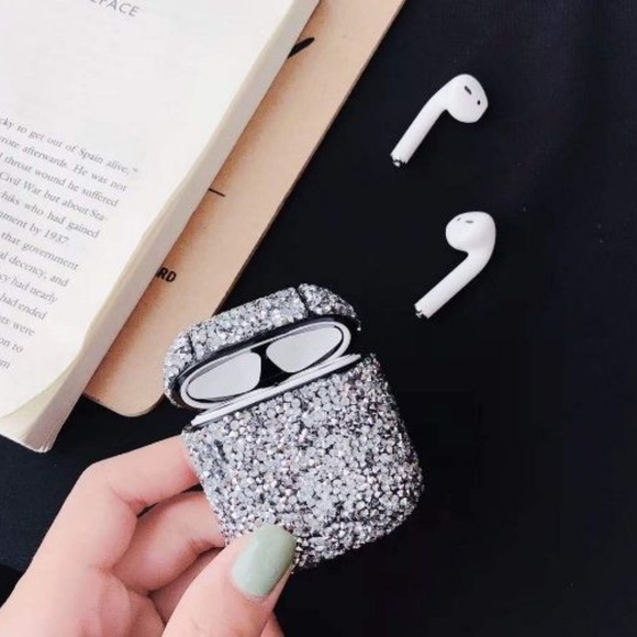 Accessories - Beautiful AirPods Diamond Bling Luxury Silver Case